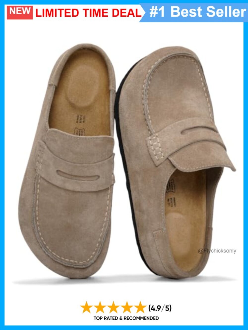 Genuine Leather Mocc Women Slip-On Mules Fall Shoes